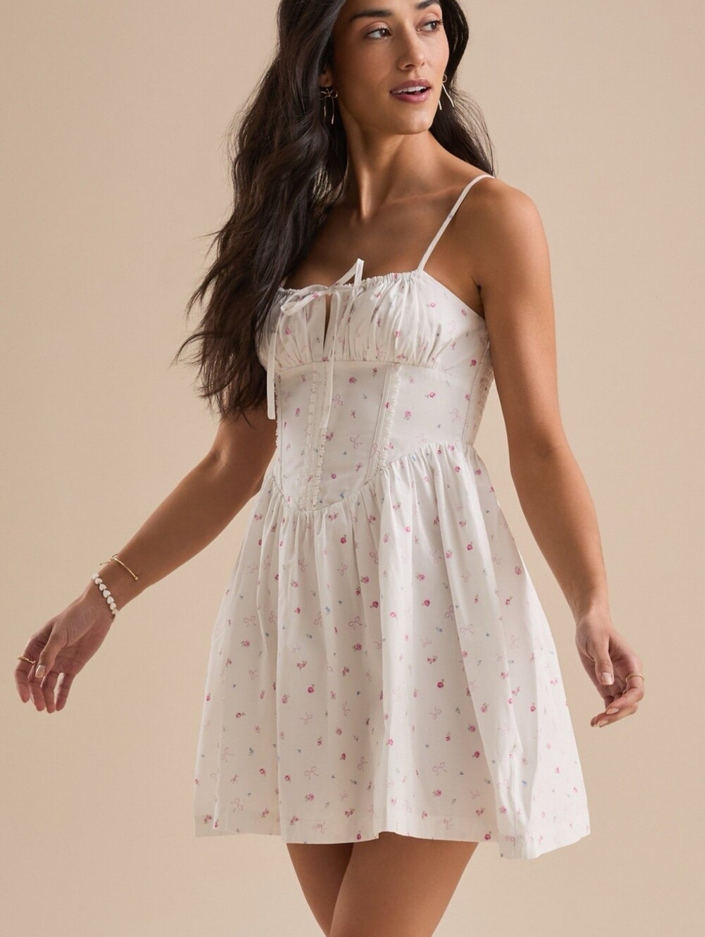 NWT Altar'd State Kaelani Mini Bow Dress